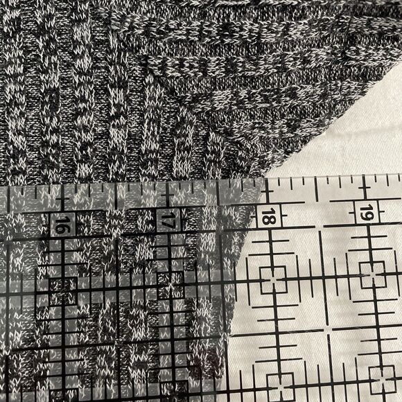 Lark and Ro Sweater Dress Knit Ribbed Short Sleeve Cowl Neck Large New w/o Tag - Picture 7 of 8